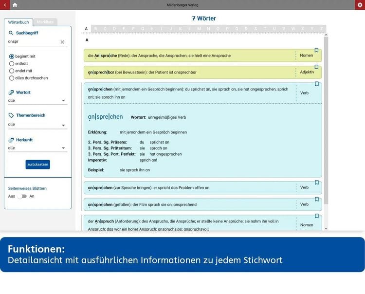 Produktbild: Das W&ouml;rterbuch f&uuml;r die Sekundarstufe &ndash; Neubearbeitung