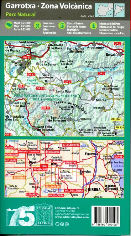 Produktbild: Mapa Garrotxa, Zona Volcanica 1:25000