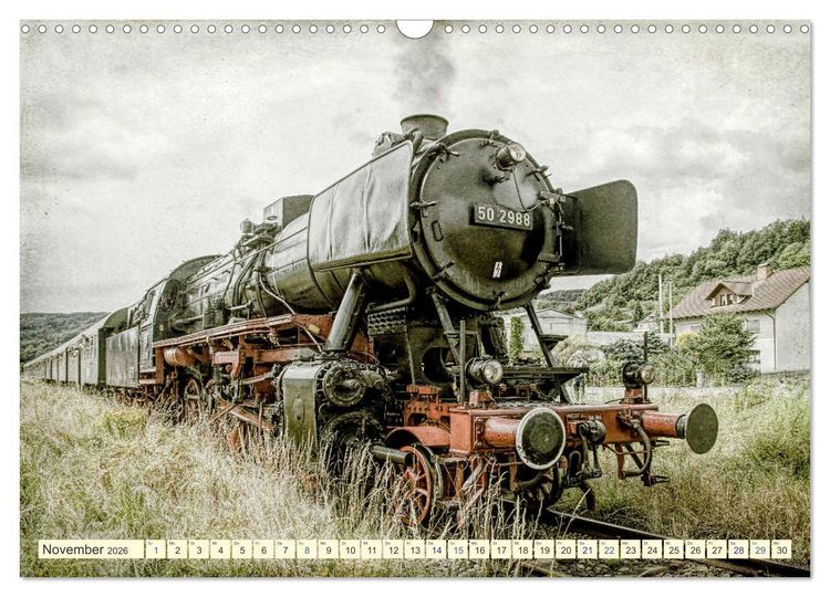 Produktbild: Dampfloks - eindrucksvolle Lokomotiven (Wandkalender 2026 DIN A3 quer), CALVENDO Monatskalender
