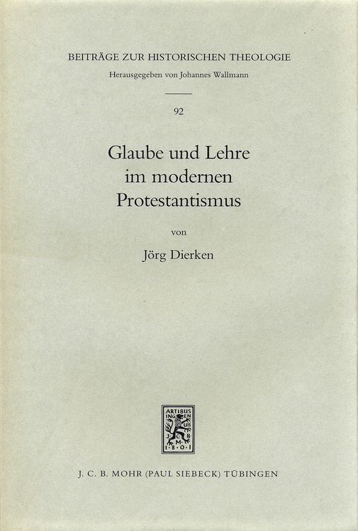 Produktbild: Glaube und Lehre im modernen Protestantismus