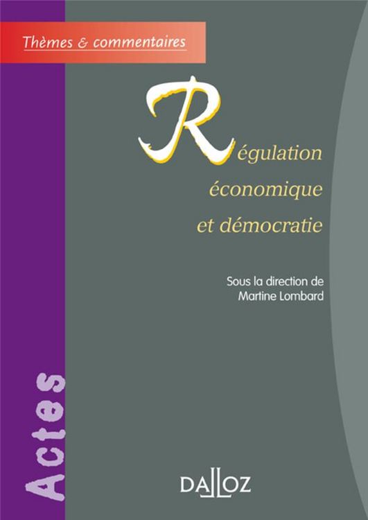Produktbild: Regulation Economique et Democratie