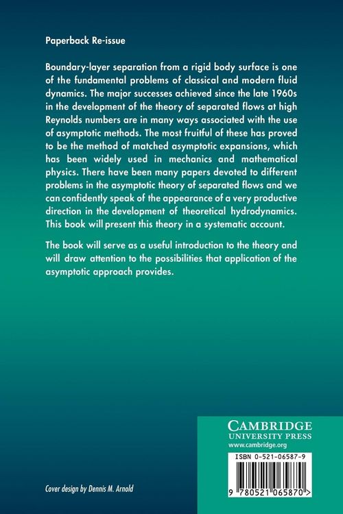 Produktbild: Asymptotic Theory of Separated Flows