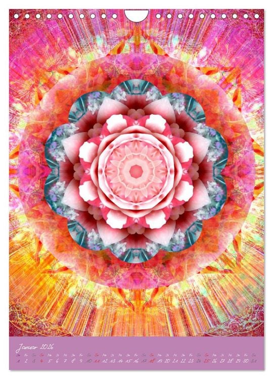 Produktbild: Bl&uuml;hende Mandalas (Wandkalender 2026 DIN A4 hoch), CALVENDO Monatskalender