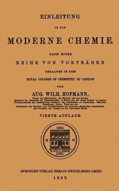 Produktbild: Einleitung in die moderne Chemie