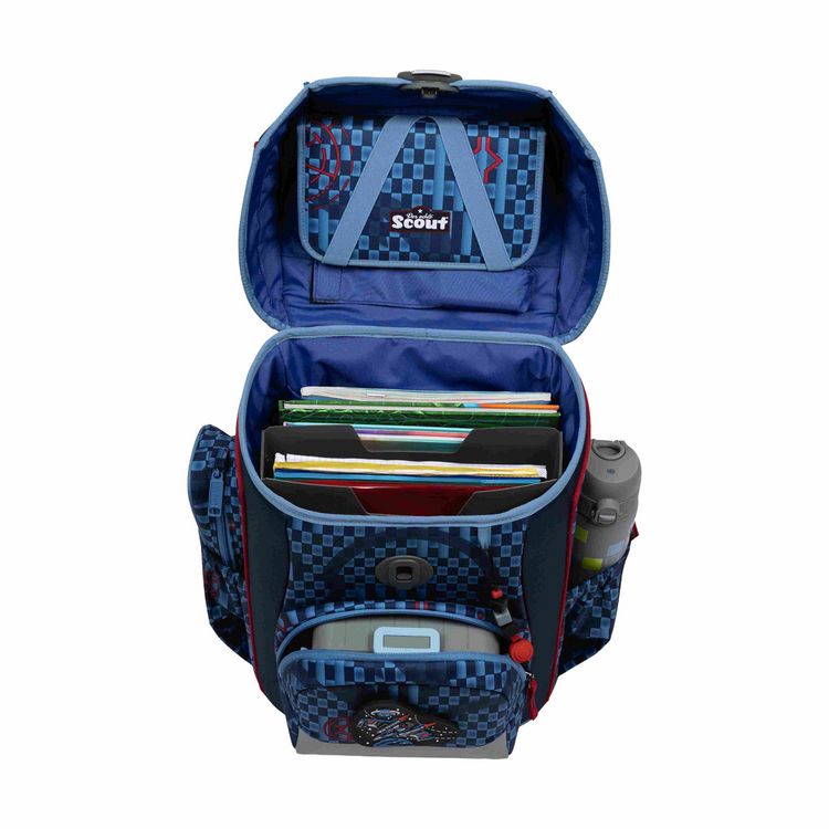 Produktbild: Scout Schulranzen Set Neo Safety Light, Schulranzen Set, 4tlg, Space Explorer