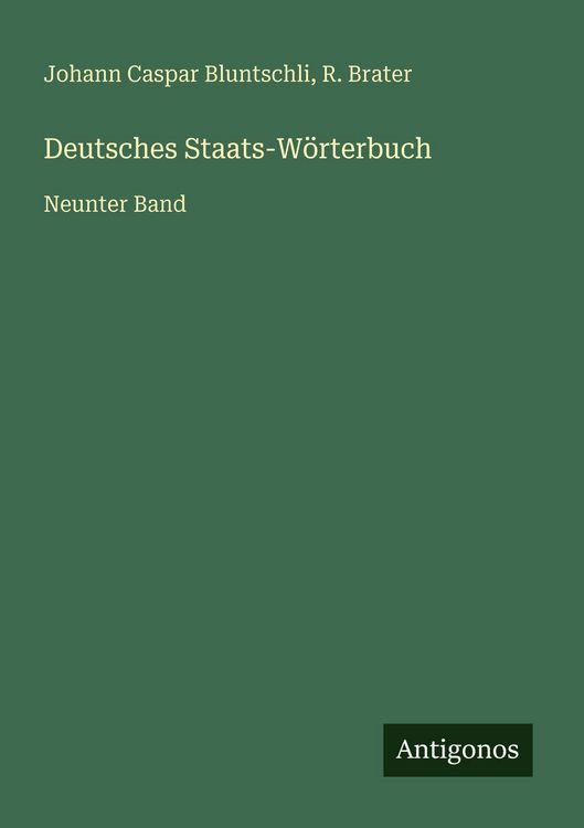 Produktbild: Deutsches Staats-W&ouml;rterbuch