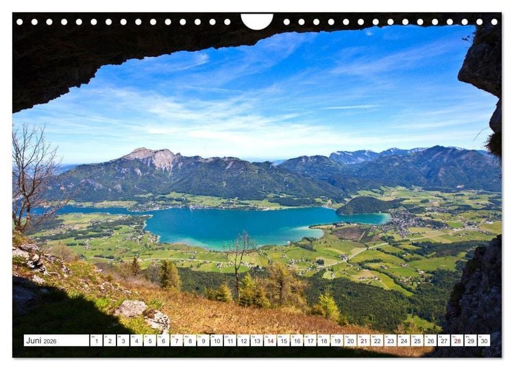 Produktbild: Der sch&ouml;ne Wolfgangsee im Salzkammergut (Wandkalender 2026 DIN A4 quer), CALVENDO Monatskalender