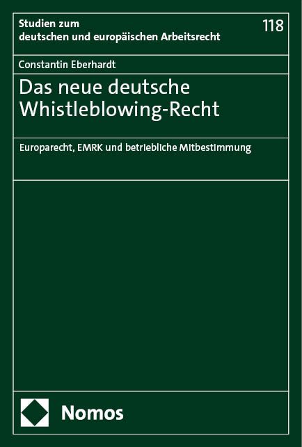 Produktbild: Das neue deutsche Whistleblowing-Recht