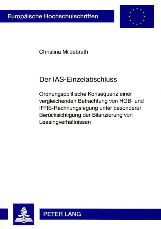 Produktbild: Der IAS-Einzelabschluss