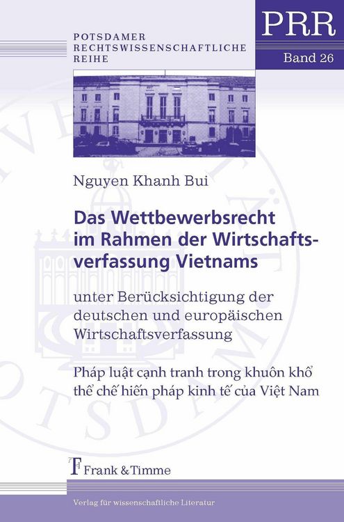 Produktbild: Das Wettbewerbsrecht im Rahmen der Wirtschaftsverfassung Vietnams