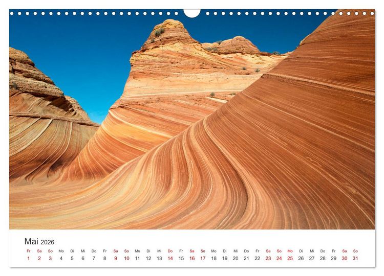 Produktbild: Paria Canyon - The Wave Naturwunder (Wandkalender 2026 DIN A3 quer), CALVENDO Monatskalender