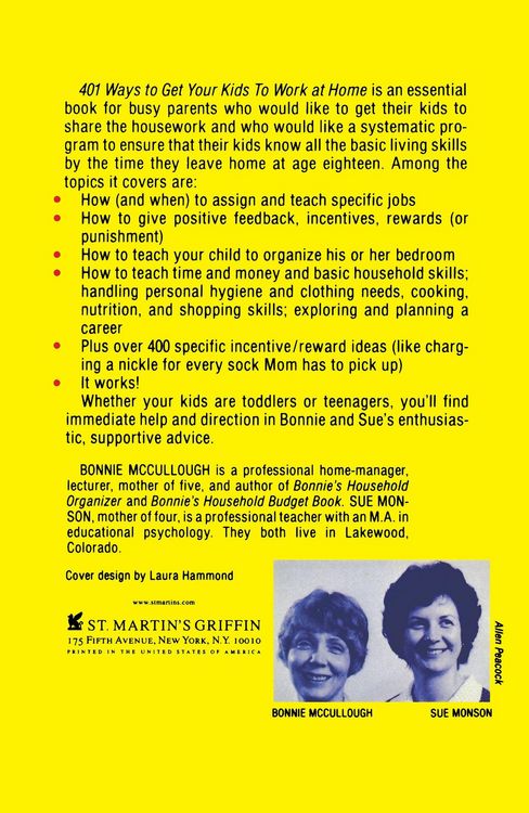 Produktbild: 401 Ways to Get Your Kids to Work at Home