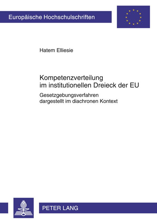 Produktbild: Kompetenzverteilung im institutionellen Dreieck der EU