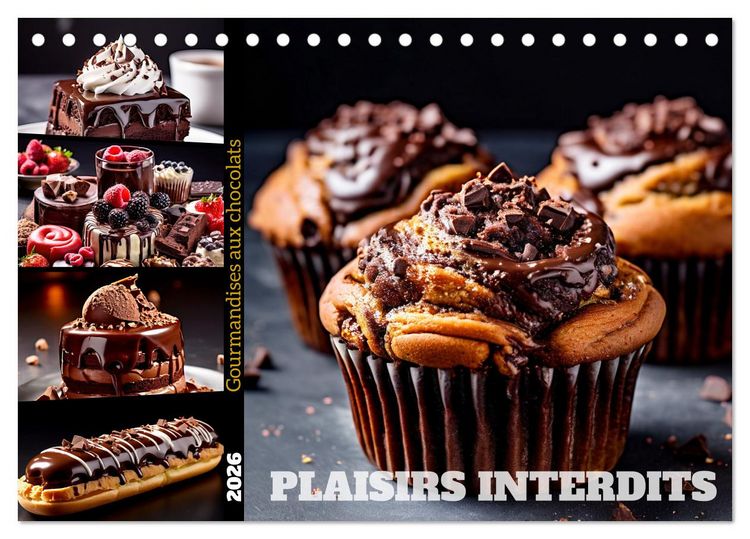 Produktbild: Plaisirs interdits (Calendrier de bureau 2026 DIN A5 vertical), CALVENDO calendrier mensuel
