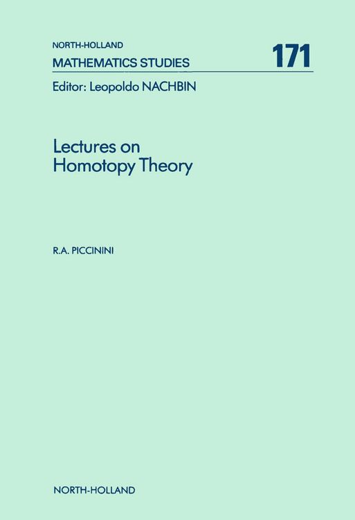 Produktbild: Lectures on Homotopy Theory