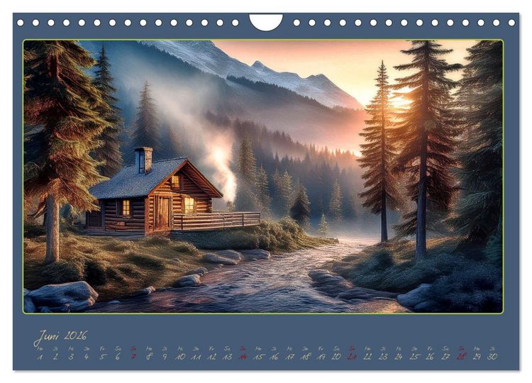 Produktbild: Landschaft romantisch gesehen (Wandkalender 2026 DIN A4 quer), CALVENDO Monatskalender