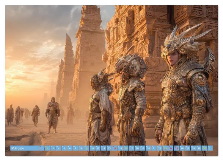 Produktbild: Science Fiction Expeditionen - Reisen ins Unbekannte (Wandkalender 2026 DIN A4 quer), CALVENDO Monatskalender