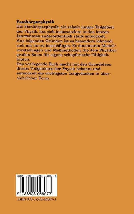 Produktbild: Festk&ouml;rperphysik