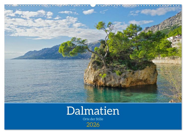 Produktbild: Dalmatien - Stille Orte (Wandkalender 2026 DIN A2 quer), CALVENDO Monatskalender