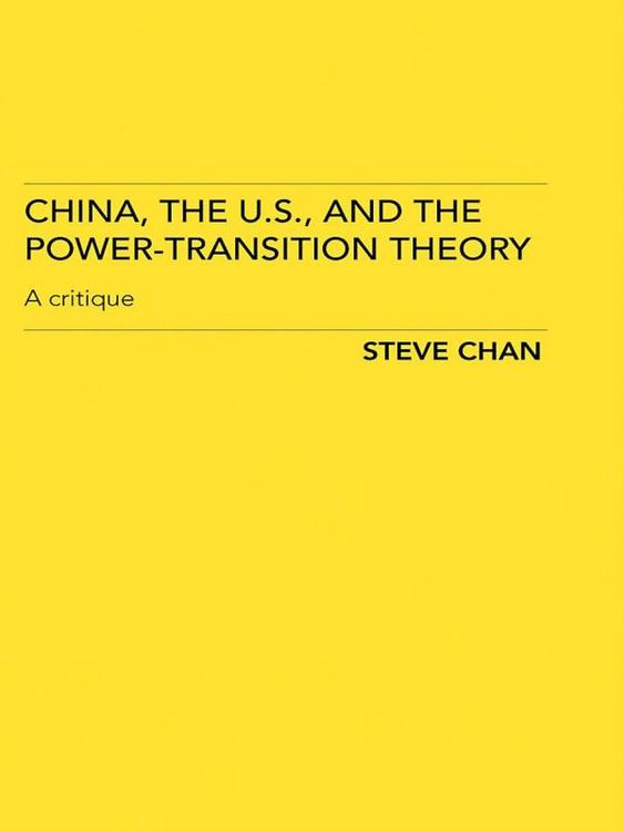 Produktbild: China, the US and the Power-Transition Theory
