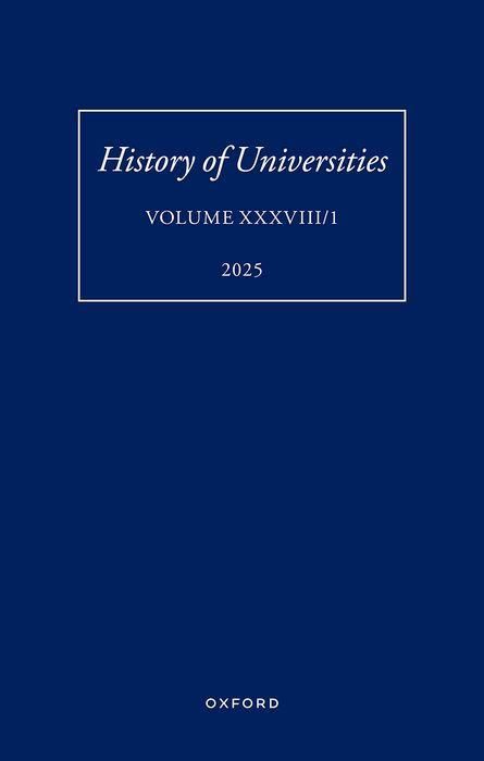 Produktbild: History of Universities: Volume XXXVIII/1