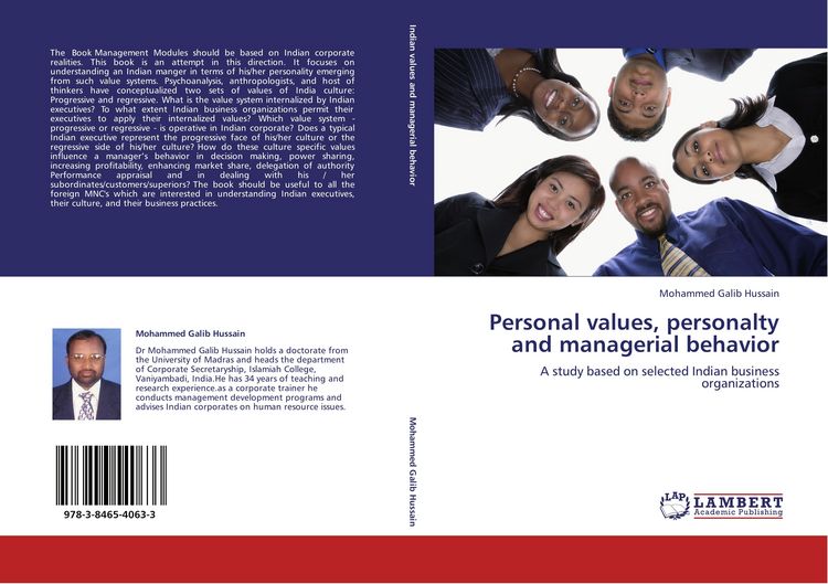 Produktbild: Personal values, personalty and managerial behavior