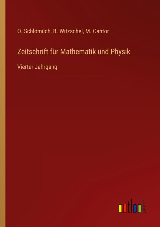 Produktbild: Zeitschrift f&uuml;r Mathematik und Physik