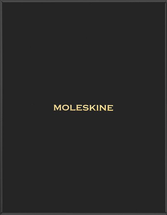 Produktbild: Moleskine Vegea Boa Notizbuch, XL, liniert, weicher Einband, schwarz, in Box