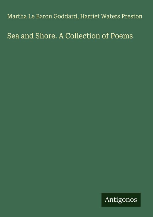 Produktbild: Sea and Shore. A Collection of Poems