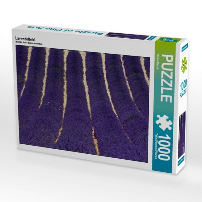 Produktbild: CALVENDO Puzzle Lavendelfeld | 1000 Teile Lege-Gr&ouml;&szlig;e 64x48cm Foto-Puzzle f&uuml;r gl&uuml;ckliche Stunden
