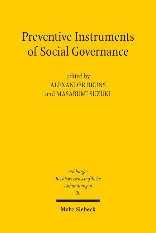 Produktbild: Preventive Instruments of Social Governance