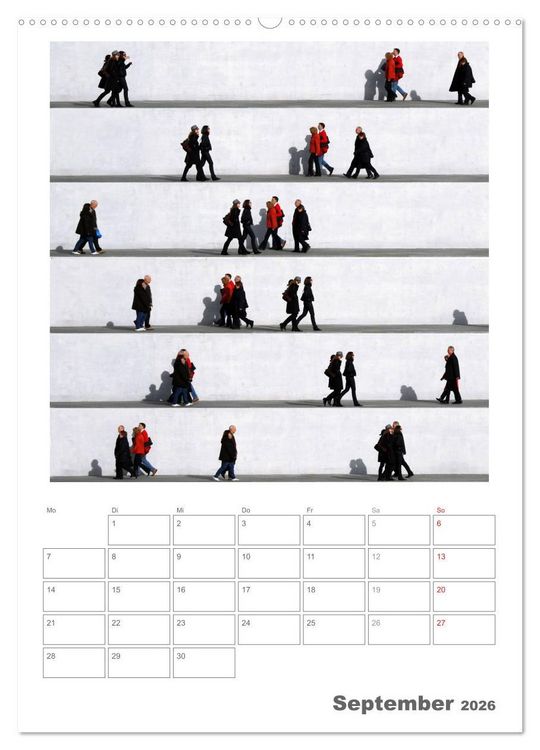 Produktbild: Wall People - Bilderserie von Eka Sharashidze (Wandkalender 2026 DIN A2 hoch), CALVENDO Monatskalender