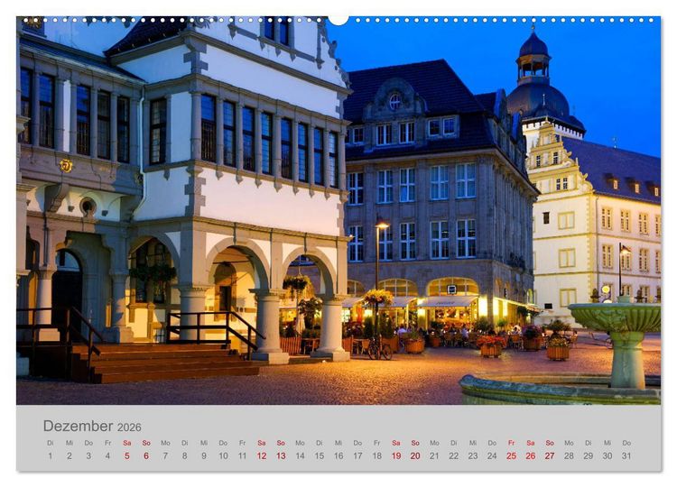 Produktbild: Paderborn Domstadt am Eggegebirge (hochwertiger Premium Wandkalender 2026 DIN A2 quer), Kunstdruck in Hochglanz