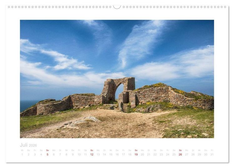 Produktbild: GUERNSEY und JERSEY - Britische Inseln im &Auml;rmelkanal (hochwertiger Premium Wandkalender 2026 DIN A2 quer), Kunstdruck in Hochglanz