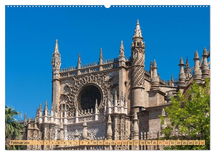 Produktbild: Sevilla - Unterwegs in Spanien (hochwertiger Premium Wandkalender 2026 DIN A2 quer), Kunstdruck in Hochglanz
