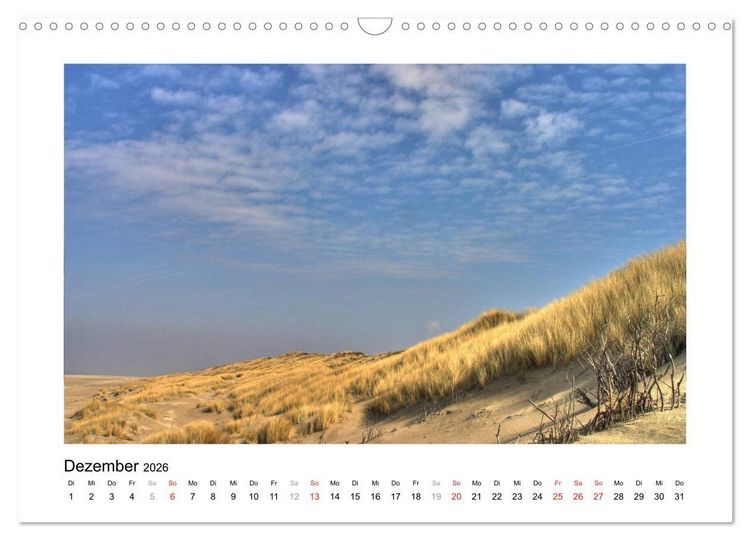 Produktbild: JUIST - Ansichten einer Insel (Wandkalender 2026 DIN A3 quer), CALVENDO Monatskalender