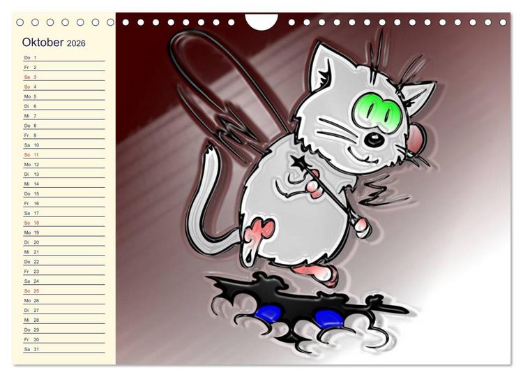 Produktbild: Alles f&uuml;r die Katz! Lustiger Katzen-Planer (Wandkalender 2026 DIN A4 quer), CALVENDO Monatskalender