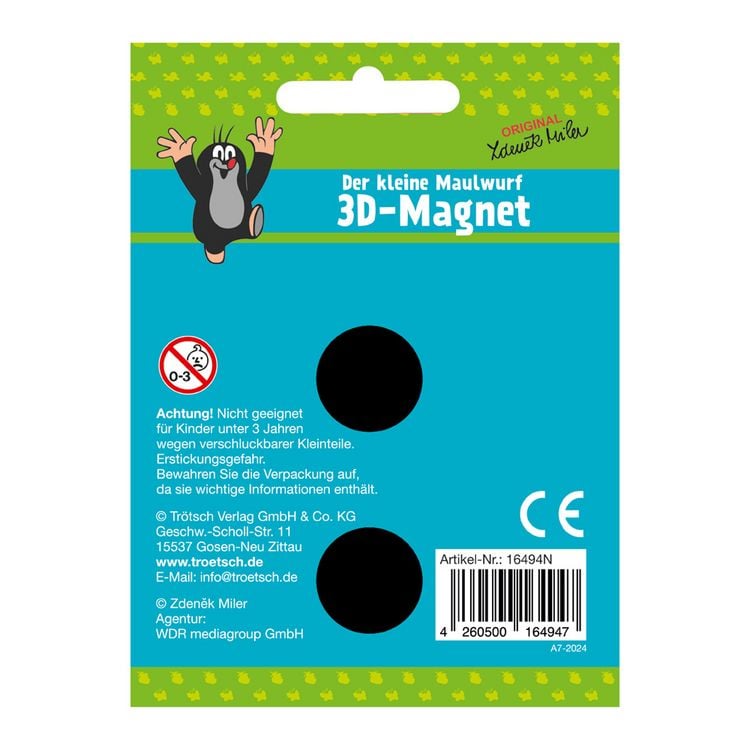 Trötsch Shaun das Schaf 3D-Magnet sitzend: Magnet für Kühlschrank Whiteboards oder Büroschränke : Trötsch Verlag GmbH & Co. KG