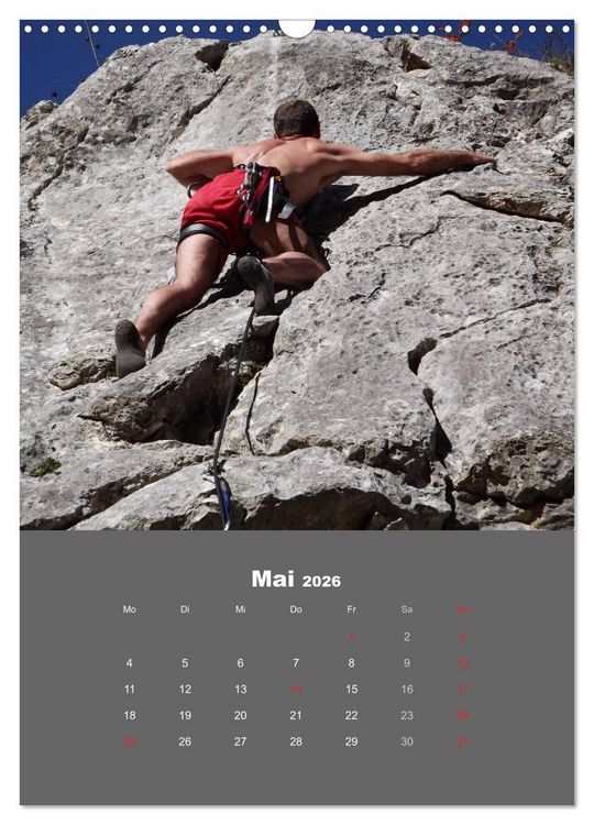 Produktbild: Erlebnis Outdoor Klettern (Wandkalender 2026 DIN A3 hoch), CALVENDO Monatskalender