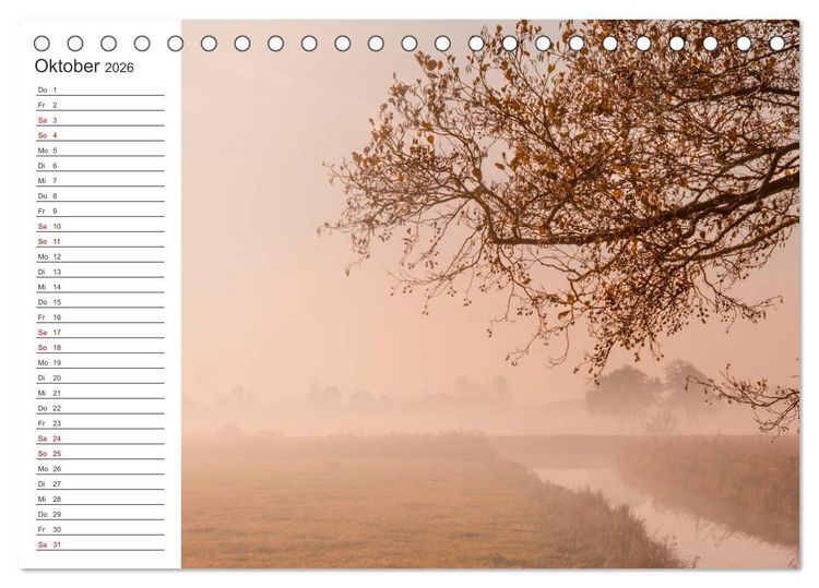 Produktbild: Worpswede - Natursch&ouml;nheiten im Teufelsmoor (Tischkalender 2026 DIN A5 quer), CALVENDO Monatskalender