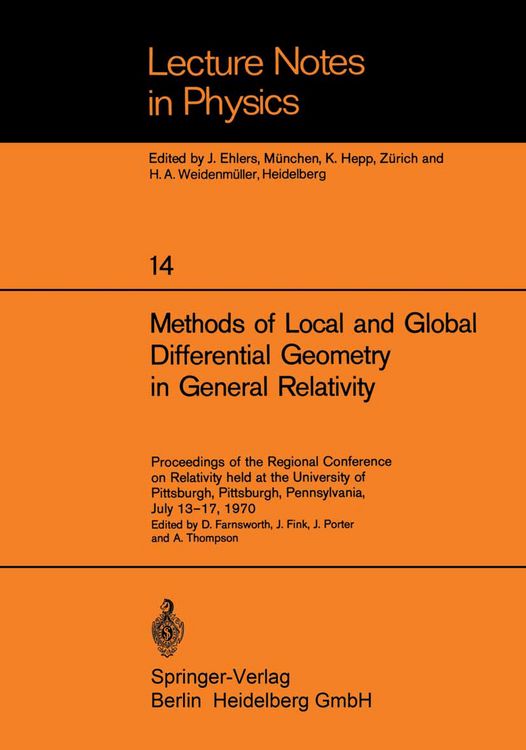 Produktbild: Methods of Local and Global Differential Geometry in General Relativity