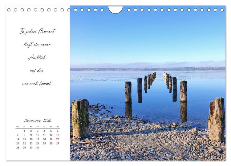 Produktbild: Der Atem der Stille - Achtsame Augenblicke in der Natur (Wandkalender 2026 DIN A4 quer), CALVENDO Monatskalender