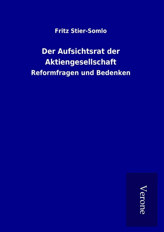 Produktbild: Der Aufsichtsrat der Aktiengesellschaft