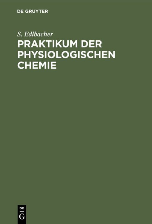 Produktbild: Praktikum der physiologischen Chemie