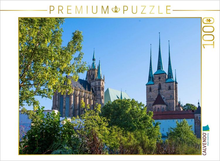 Produktbild: CALVENDO Puzzle Mariendom und St. Severi | 1000 Teile Lege-Gr&ouml;&szlig;e 64x48cm Foto-Puzzle f&uuml;r gl&uuml;ckliche Stunden