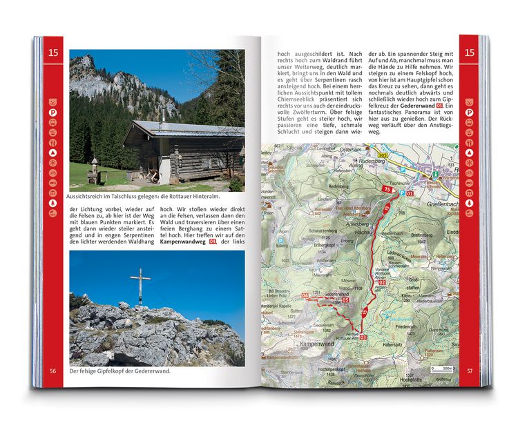 Produktbild: KOMPASS Wanderf&uuml;hrer Chiemgauer Alpen, 65 Touren mit Extra-Tourenkarte