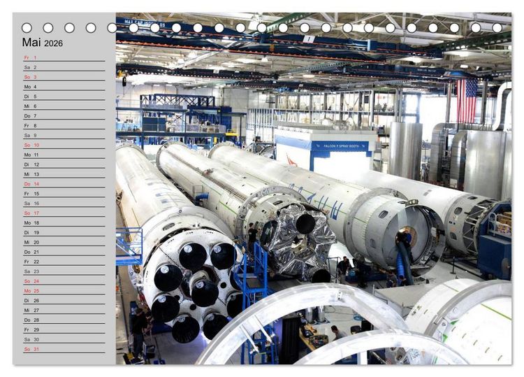 Produktbild: Space Shuttle. Impressionen aus der Raumfahrt (Tischkalender 2026 DIN A5 quer), CALVENDO Monatskalender