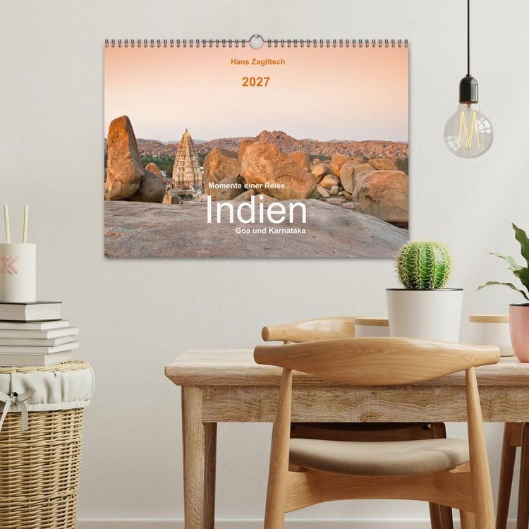 Produktbild: Momente einer Reise - Goa und Karnataka (Wandkalender 2027 DIN A3 quer), CALVENDO Monatskalender