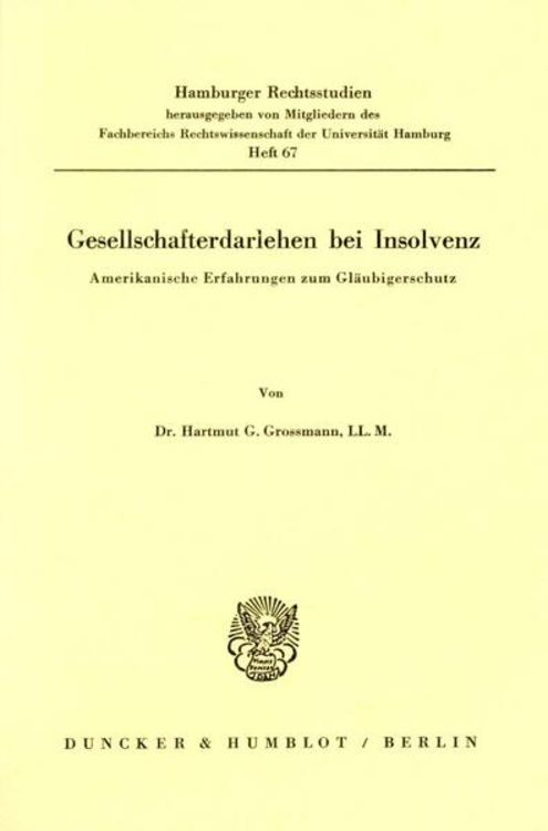 Produktbild: Gesellschafterdarlehen bei Insolvenz.