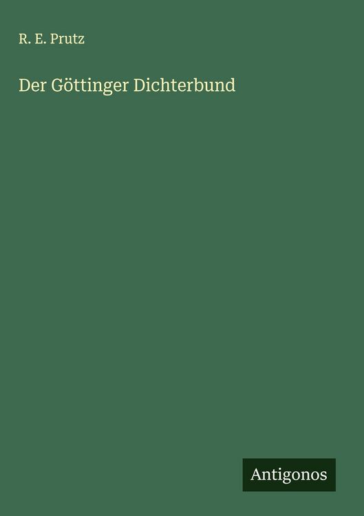 Produktbild: Der G&ouml;ttinger Dichterbund